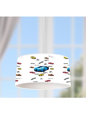 Adenka Home Yarış Arabaları Desen Sarkıt Avize
