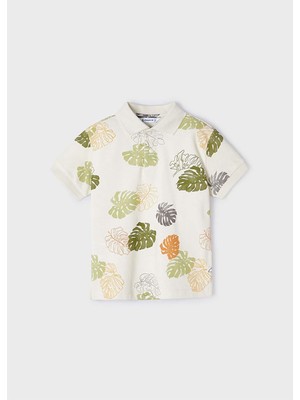 Mayoral Yazlık Erkek Polo Kısa Kol T-Shirt Krem