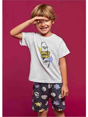 Mayoral Yazlık Erkek Şort Takım Beyaz