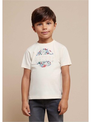 Mayoral Yazlık Erkek Kısa Kol T-Shirt Beyaz