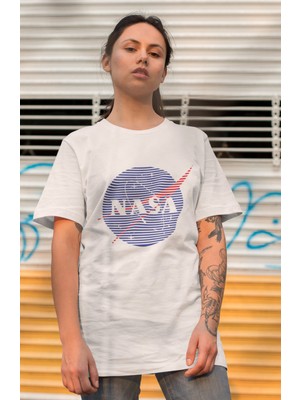 Fuddy Moda Nasa Yazılı Erkek-Kadın T-Shirt