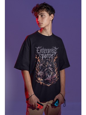 Fuddy Moda Unisex Mortal Kombat Baskılı T-Shirt Scorpion Baskılı T-Shirt