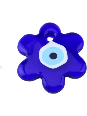 Depposite Cam Nazar Boncuğu Delikli Papatya Modeli Büyük Boy 9.5x9.5 cm