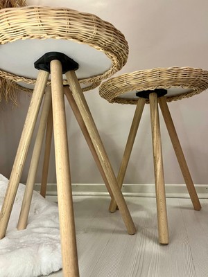 Rattan Home Design Rattan Üçlü Sehpa Takımı