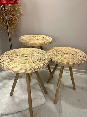 Rattan Home Design Rattan Üçlü Sehpa Takımı