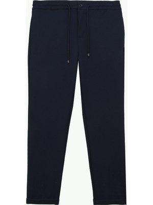 Comfort Fabrika Comfort Lastikli Bel Duble Paça Lacivert Erkek Chino Pantolon FC4SM-PNT 0756