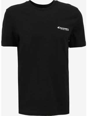 Discovery Expedition Siyah Erkek Bisiklet Yaka T-Shirt D4SM-TST3294