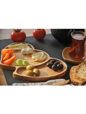 Bambum Amor Amor 2 Bölmeli Kalp Tabak