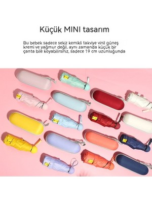 Pergyi Ww Büyük Güneş Koruyucu Kapsül Şemsiye-Pembe (Yurt Dışından)