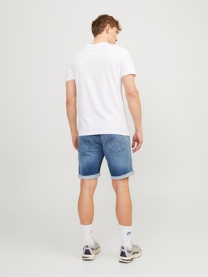 Jack & Jones Rick Model Likralı Erkek Kot Şort 12250168