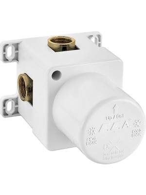 E.C.A Myra Ankastre Duş Bataryası Sıva Altı Grubu Mat Beyaz 102166102C4