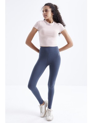 Tommy Life Kadın Orman Yeşili Klasik Tayt 94011