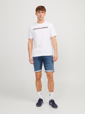 Jack & Jones Rick Model Likralı Erkek Kot Şort 12250169