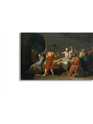 Dekonora Jacques-Louis David'in  Sokrates'in Ölümü Tablo