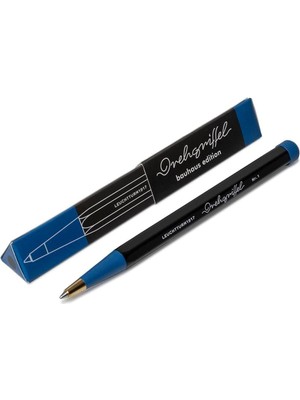 Leuchtturm 1917 x  Bauhaus Edition Drehgriffel Black / Blue Ballpoint Pen Tükenmez Kalem 366202