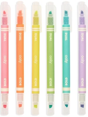 Ooly Dual Çift Uçlu Neon 6'lu Highlighter