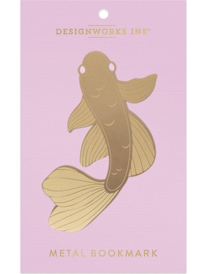 Designworks İnk DesignWorks Jumbo Metal Kitap Ayracı Koi Fishes