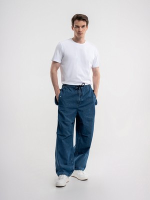 Loft Parachuthe Jean Baggy Fit Erkek Pantolon