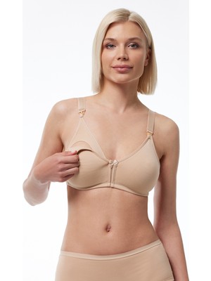 Malabadi Kadın Ten Kapsız Balensiz Penye Emzirme Sütyeni 800