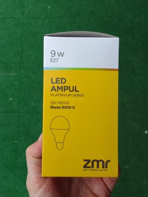 Zmr 9W LED Ampul 6500K Beyaz 10 Adet