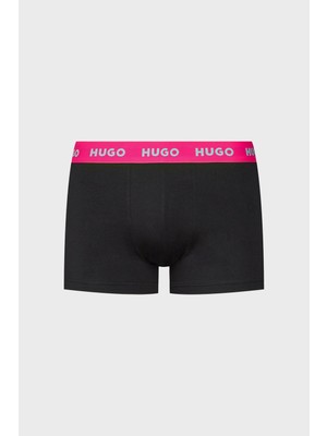 Hugo Logolu Streç Pamuklu 3 Pack Boxer Erkek Boxer 50469766 730