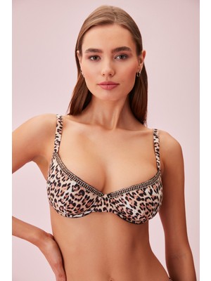 Suwen Aksesuarlı Balenli Bikini Üst