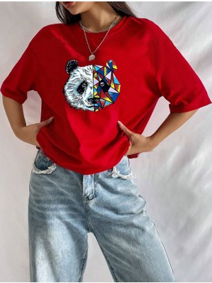Medinenur  Panda Baskılı T-Shirt