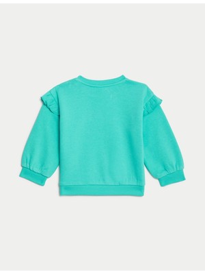 Marks & Spencer Desenli Yuvarlak Yaka Sweatshirt