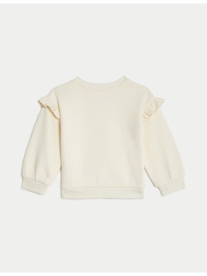 Marks & Spencer Tavşan Desenli Yuvarlak Yaka Sweatshirt