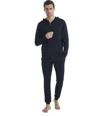 Blackspade Erkek Siyah Fermuarlı Kapüşonlu Sweatshirt 40533