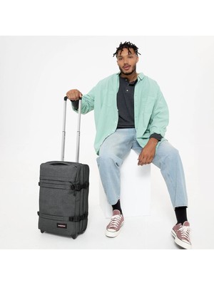 Eastpak Transit'r S Black Denim Valiz