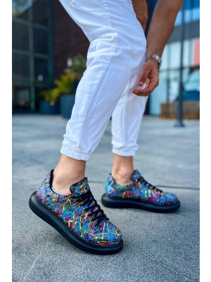 Chekich CH254 Cst Pittura Erkek Ayakkabı 538 Crazy Splush Sıyah