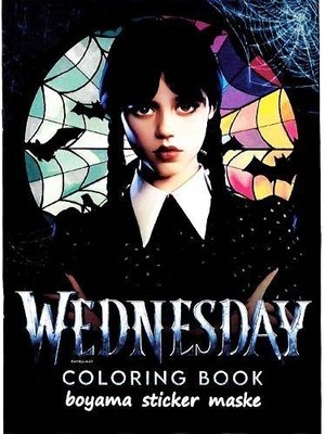 Parti Dükkanım Wednesday Boyama Kitabı Stickerlı (16 Sayfa)