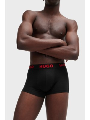 Hugo Logolu 3 Pack Boxer Erkek Boxer 50496723 001