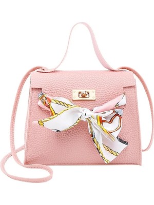 Qiuming Shop Pembe Tarzı Kadınlar Sevimli Mini Crossbody Omuz Çantası Zarif Pu Deri Zarf Çapraz Vücut Messenger Küçük Çantalar ve Çanta (Yurt Dışından)