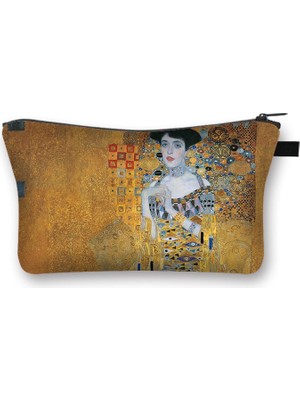 Qiuming Shop SHZBGUSTAC15CW Stili Gustav Klimt Tarafından Yağlıboya Kozmetik Durumda Öpücük Gözyaşları La Virgen Kadın Makyaj Çantaları Kız Tuvalet Çanta Ruj Kozmetik Çantası (Yurt Dışından)