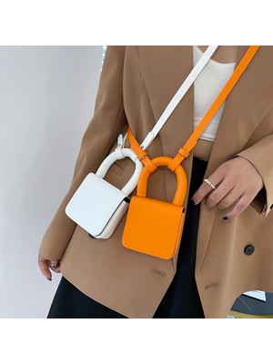 Qiuming Shop Green Shoulder Bag Style 10X9X4CM Ruj Çanta Yüksek Li Şeker Renk Kadınlar Için Omuz Çantaları Küçük Çantalar Tasarımcı Çanta Lüks Crossbody Çanta Satchel (Yurt Dışından)