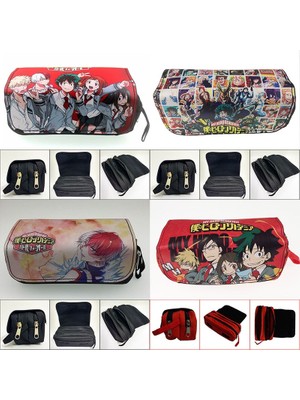 Qiuming Shop R Stili Anime My Hero Academia Kalem Çantası Deri Makyaj Kozmetik Çantaları Fairy Tail Karikatür Kırtasiye Tutucu Öğrenci Kalem Kutuları (Yurt Dışından)