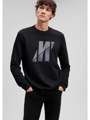 Mavi Pro Baskılı Siyah Sweatshirt  0S10149-900