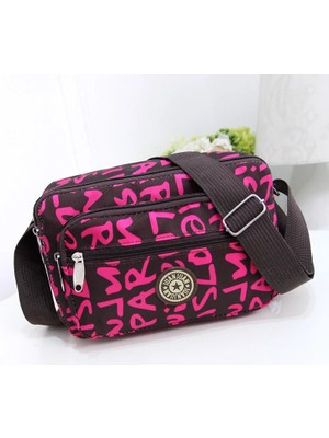 Qiuming Shop Color4 Stili 25CM 16CM 4cm Multi Layer Messenger Bag Wome New Korean Canvas Bag Middle Aged Woman Crossbody Mother Bag Nylon Oxford Shoudler Bag (Yurt Dışından)