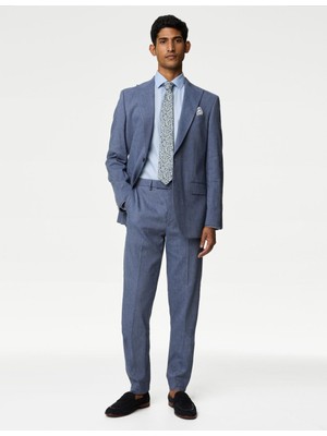 Marks & Spencer Tailored Fit Klasik Keten Pantolon