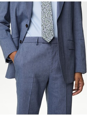 Marks & Spencer Tailored Fit Klasik Keten Pantolon