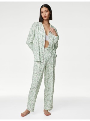 Marks & Spencer Cool Comfort™ Uzun Kollu Pijama Takımı