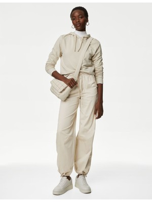 Marks & Spencer Relaxed Fit Yüksek Bel Paraşüt Pantolon