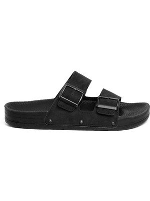 Pierre Cardin Pc-7241 Erkek Düz Terlik Siyah