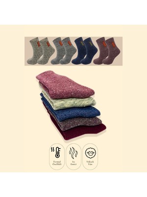 Kral Socks Termal Erkek Havlu Patik Çorap 4'lü Set( 4 Çift)