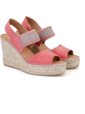 Desa Fragile Pembe Kadın Dolgu Topuklu Espadril Sandalet