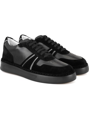 Desa Kirk Siyah Erkek Deri Spor Ayakkabı