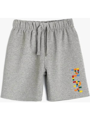 Koton Erkek Çocuk Gri Şort Spor Tarz ve Nefes Alabilir Kumaş ile Konforlu