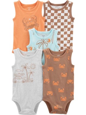 Carter's Layette Erkek Bebek 5'li Body Set